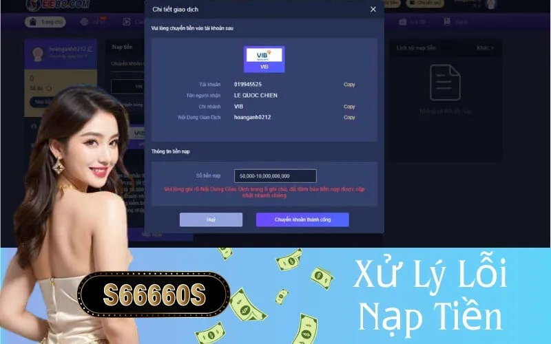 Xử Lý Lỗi Nạp Tiền